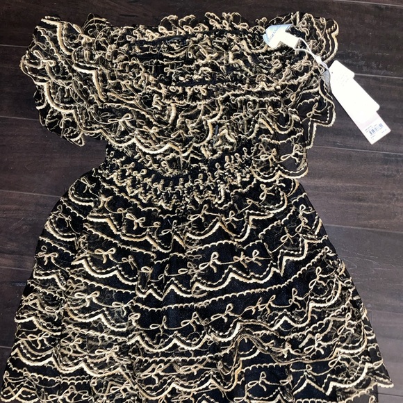 ALICE MCCALL SATELLITE black & gold lace dress - Picture 6 of 16